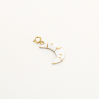 Maan Bedel Wit Met Sluiting Stainless Steel